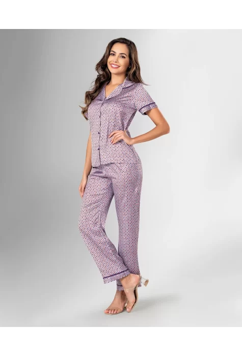 Kaliteli Şık 2li Pijama Takımı - Azo Frei Onaylı