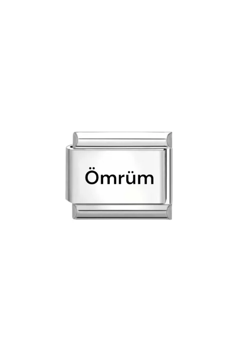 Ömrüm Yazılı İtalyan Charm