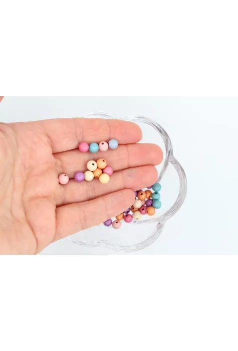Plastik Renkli Boncuk 10gr