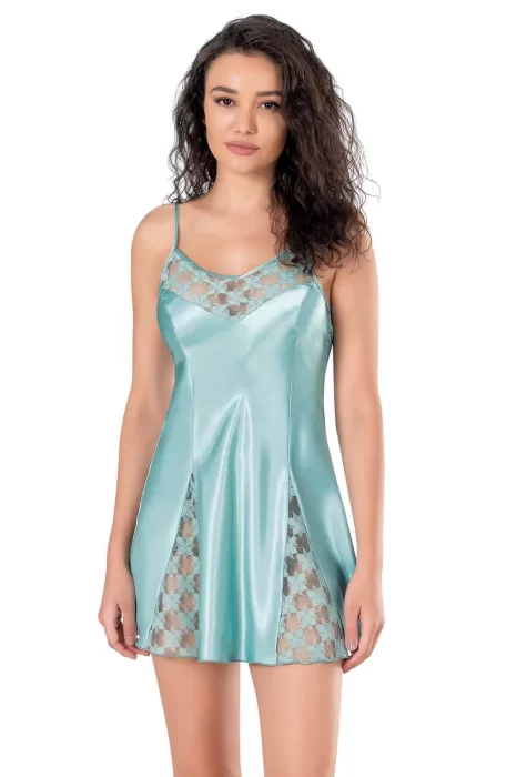 Aqua Şık Saten Gecelik