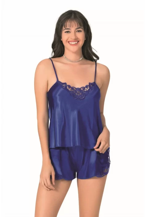 Saks Şık Saten Babydoll Gecelik