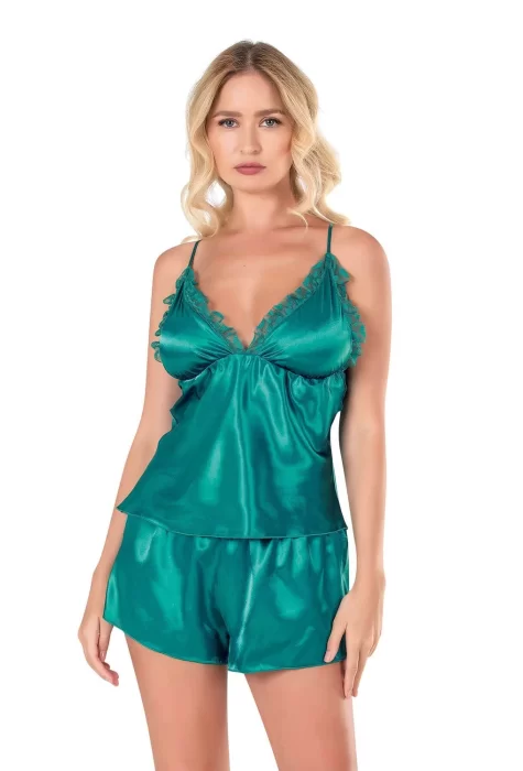 Zümrüt Şık Babydoll Şort Takımı