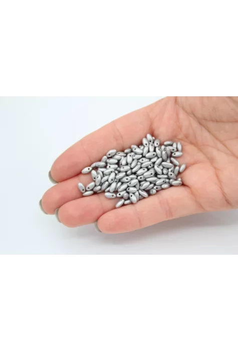 Rice Boncuk Mat Gümüş 25gr