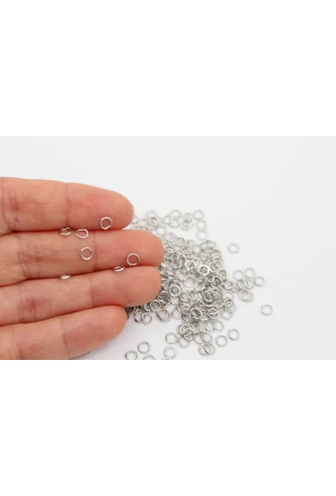Rodyum Kap. 4mm Halka 10gr