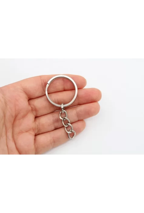 Rodyum Kap. Anahtarlık Halkası