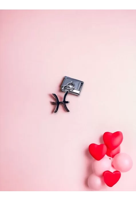 Sallantılı Balık Burcu Charm Gümüş Renk