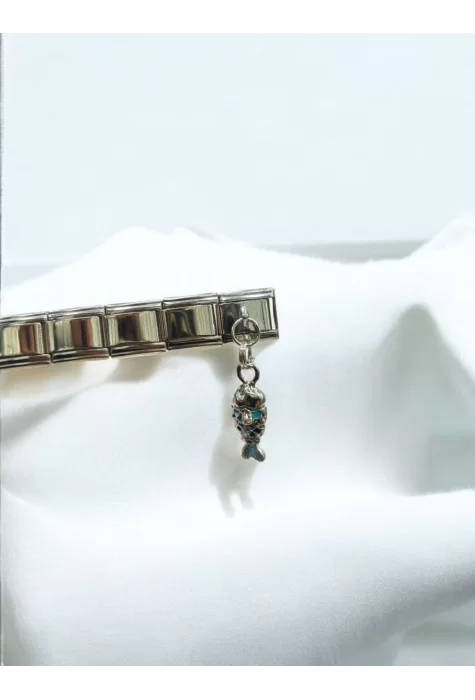Sallantılı Balık Detaylı İtalyan Charm