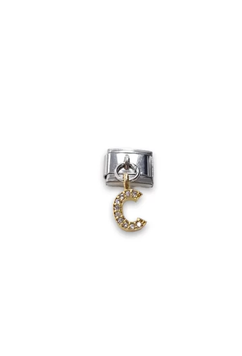 Sallantılı Harf Charm C Sarı Renk