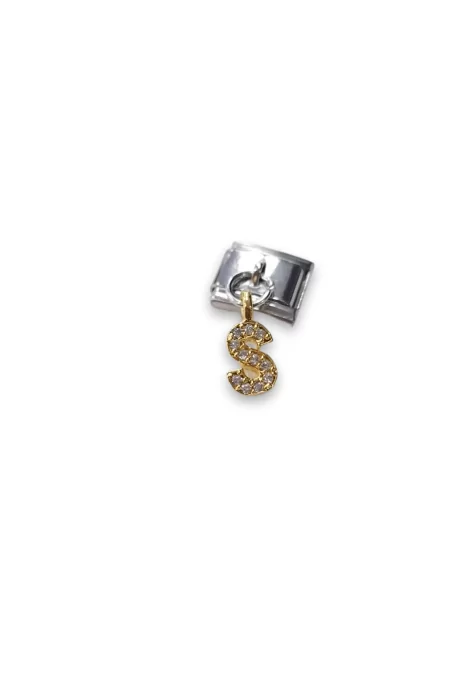 Sallantılı Harf Charm S Sarı Renk