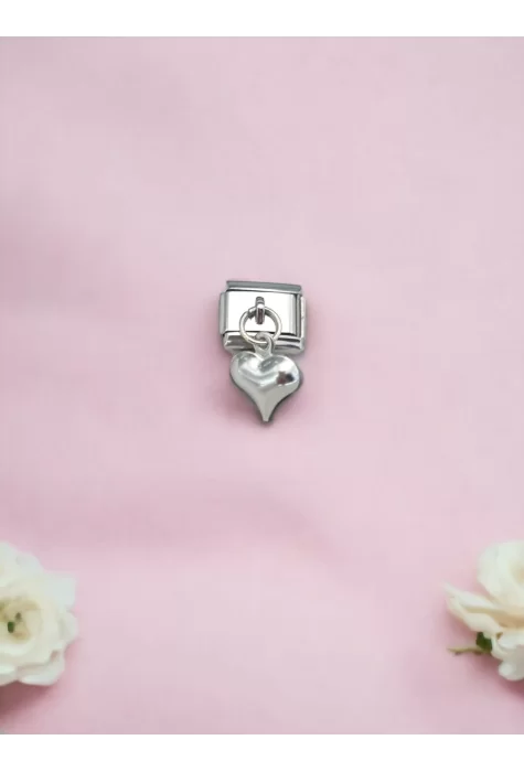 Sallantılı Kalp Uçlu Charm