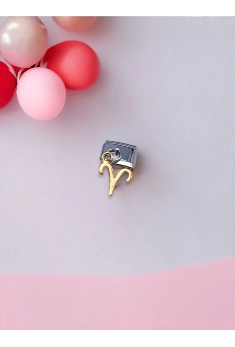 Sallantılı Koç Burcu Charm Sarı Renk