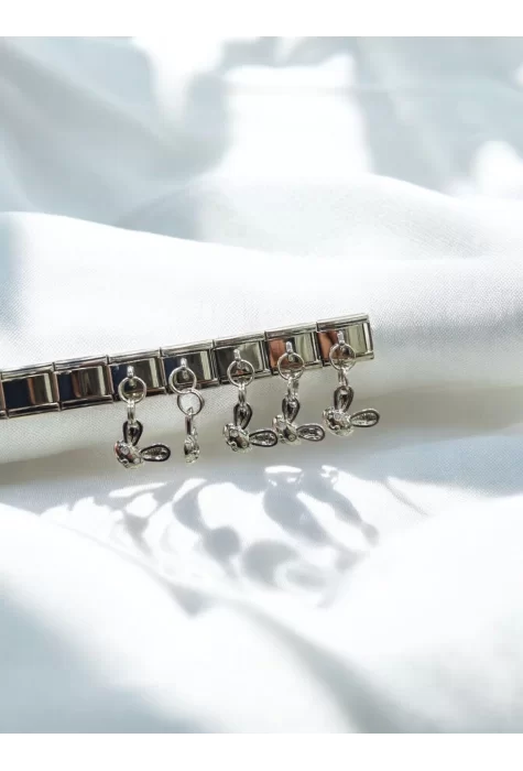 Sallantılı Tavşan Detaylı İtalyan Charm