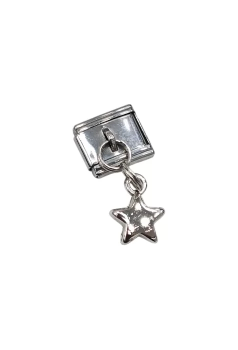Sallantılı Yıldız Desenli İtalyan Charm