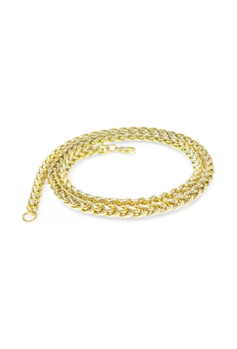 Sarı Renk Çelik Kolye 6Mm