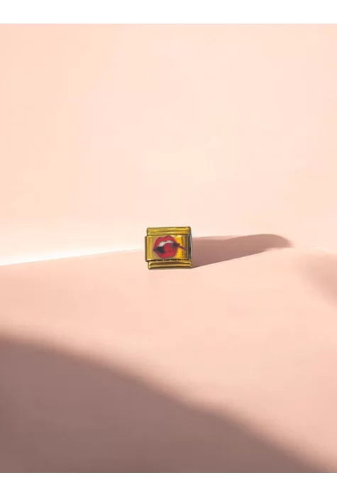 Sarı Renk Desenli İtalyan Charm