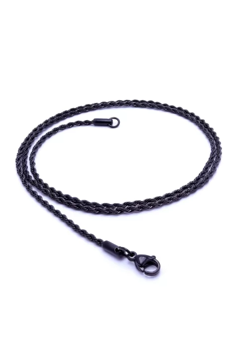 Sarmal Halat Çelik Kolye 2Mm