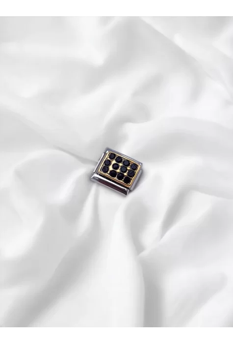Siyah Taşlı Charm