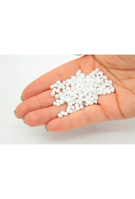 Small Drop Boncuk Mat Beyaz 25gr