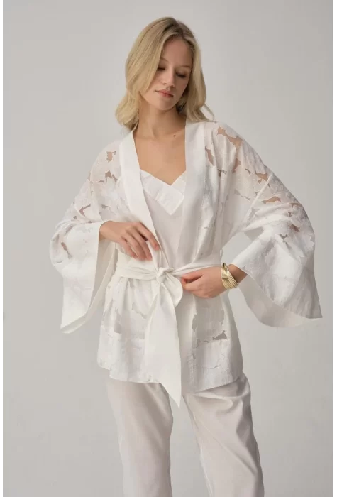 Sophie Şık Vegan Kadın Pijama Takımı - Beyaz