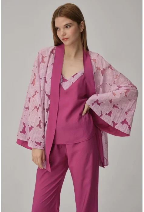 Sophie Şık Vegan Kadın Pijama Takımı Violet