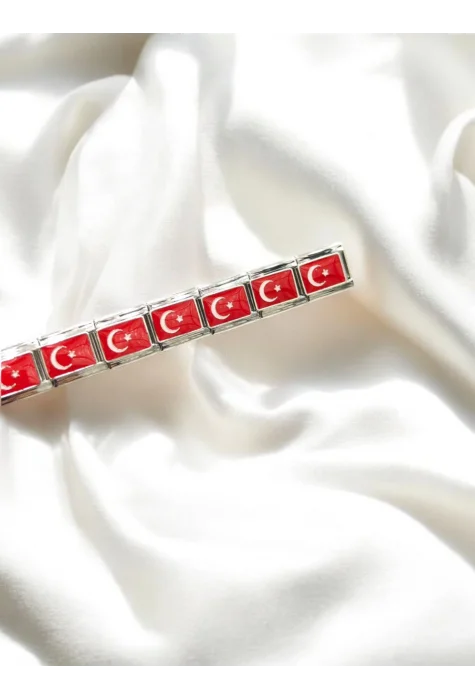 Türk Bayraklı İtalyan Charm