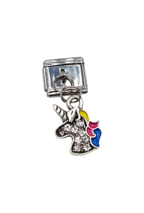 Unicorn Desenli İtalyan Charm X1