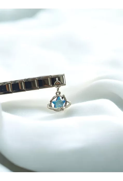 Yıldız Detaylı İtalyan Charm Sallantılı