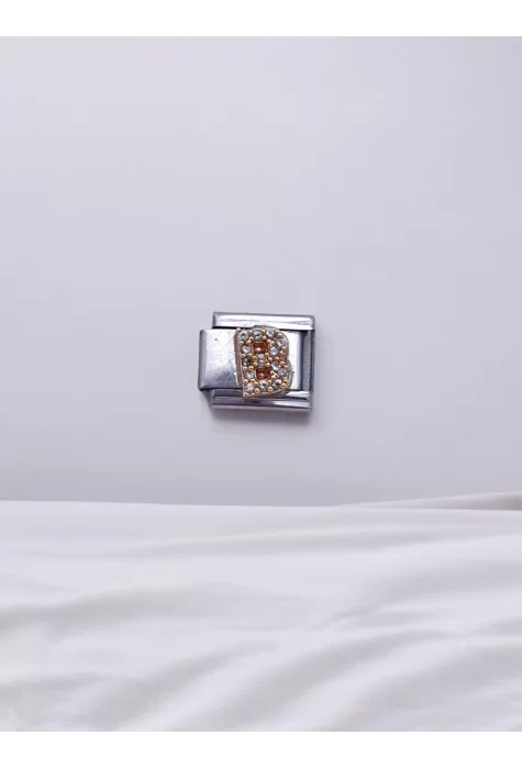 Zirkon Taşlı Harf Charm B