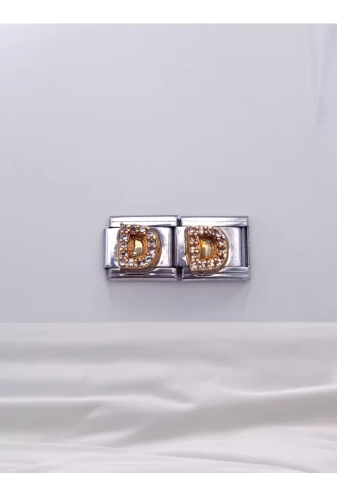 Zirkon Taşlı Harf Charm D