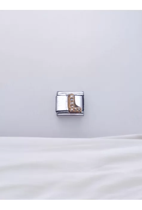 Zirkon Taşlı Harf Charm L