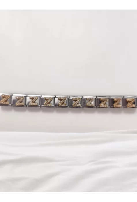 Zirkon Taşlı Harf Charm Z