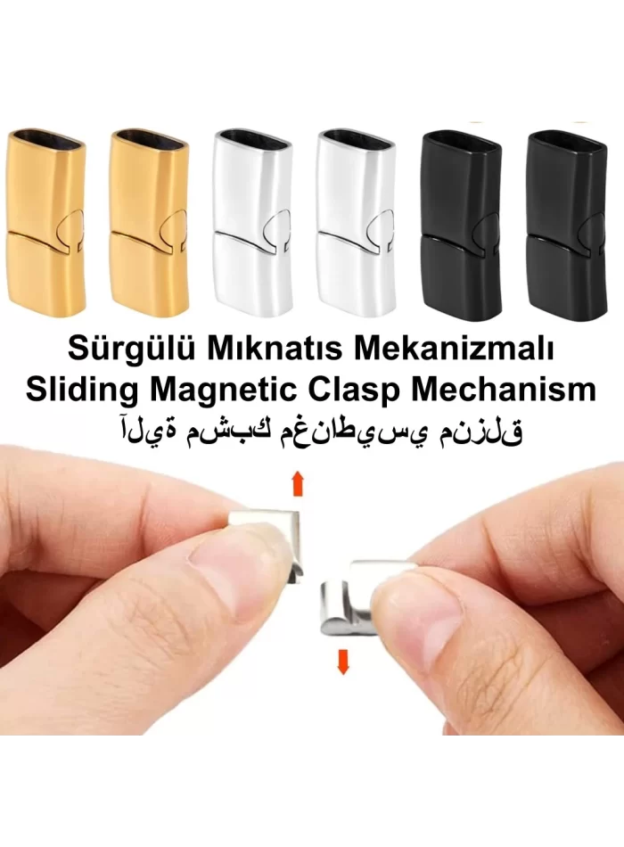 10X5Mm Paslanmaz Çelik Bileklik Kilidi