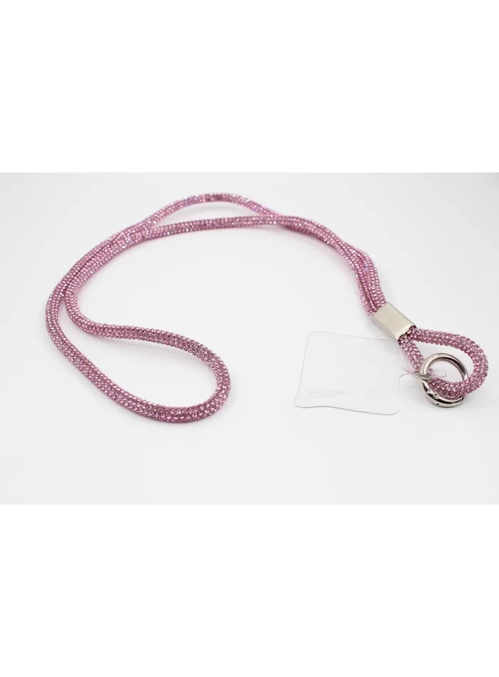 50 cm ss Taşlı Pembe Telefon Askısı