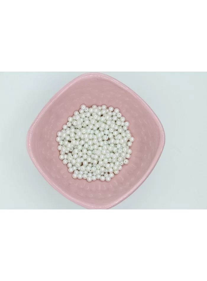 5mm Beyaz Cam İnci 50gr