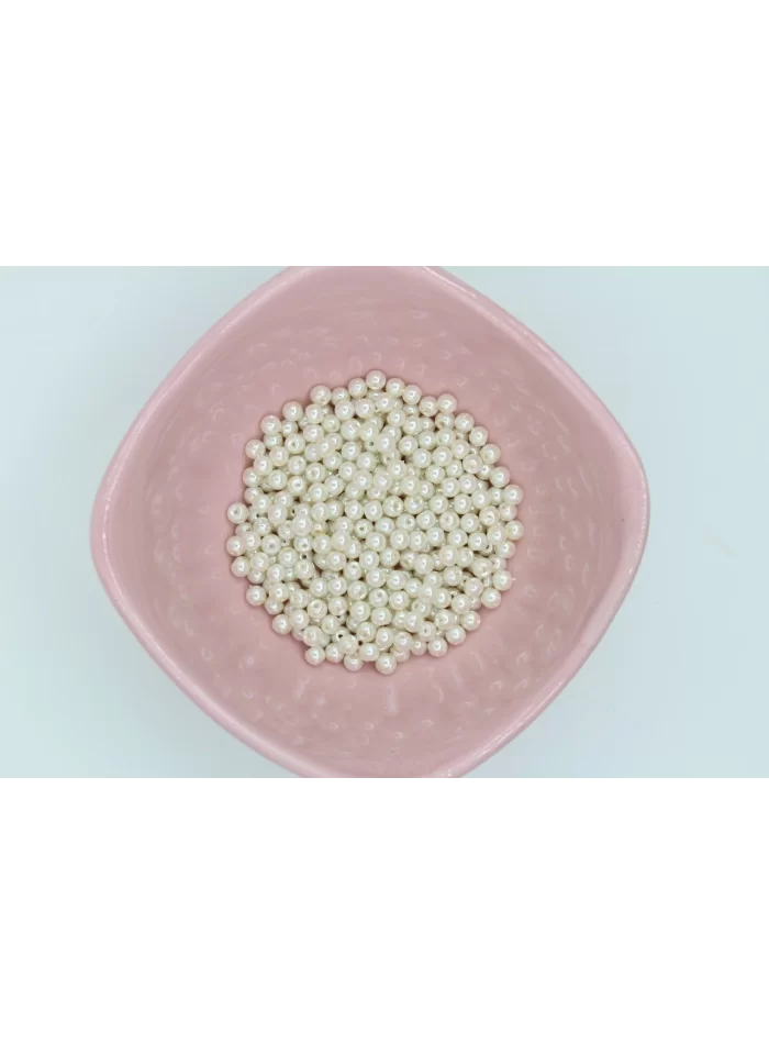 5mm Krem Cam İnci 50gr