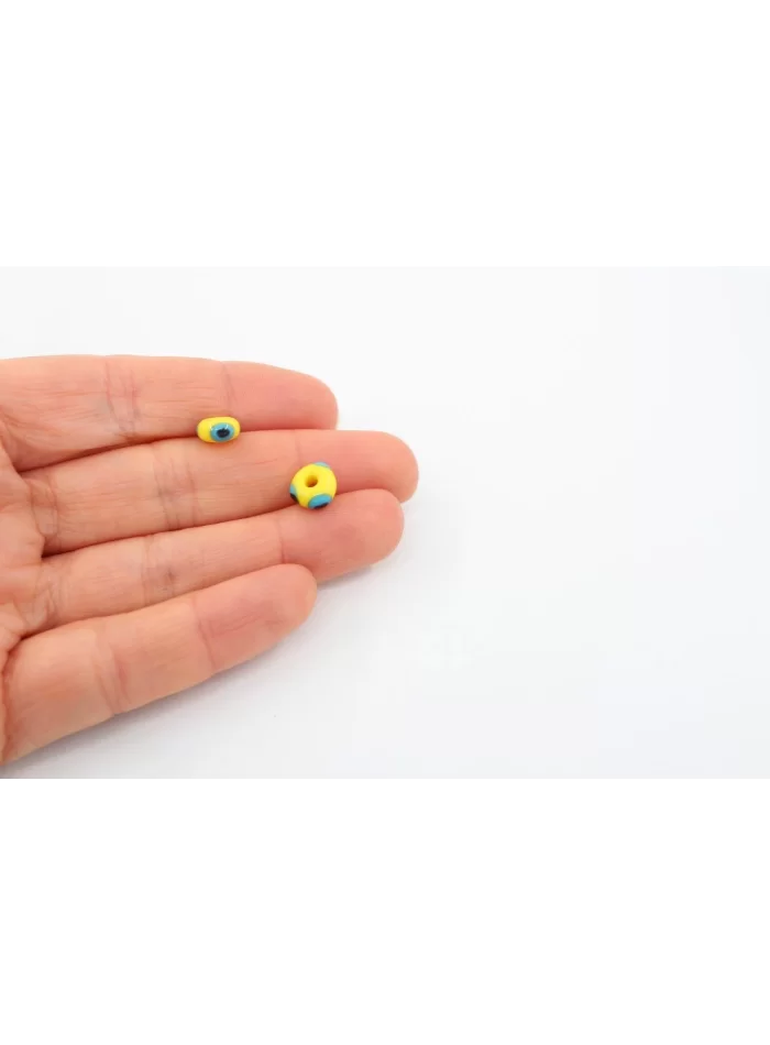 6mm Yuvarlak Sarı Murano