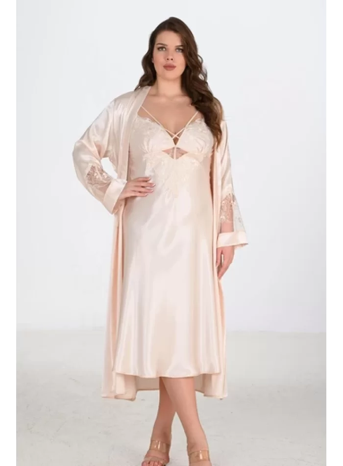2li Fildişi Sabahlık Takımı Bigsize 6222