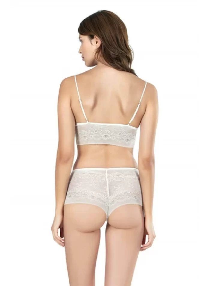Kaliteli Ekru Babydoll Şort Takımı