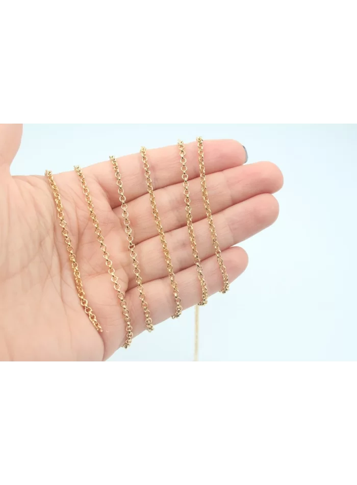 Altın Kap. 2mm Doc Zincir 1mt