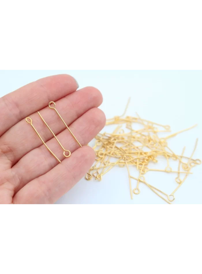 Altın Kap. 3cm Halkalı Çivi 2,5gr