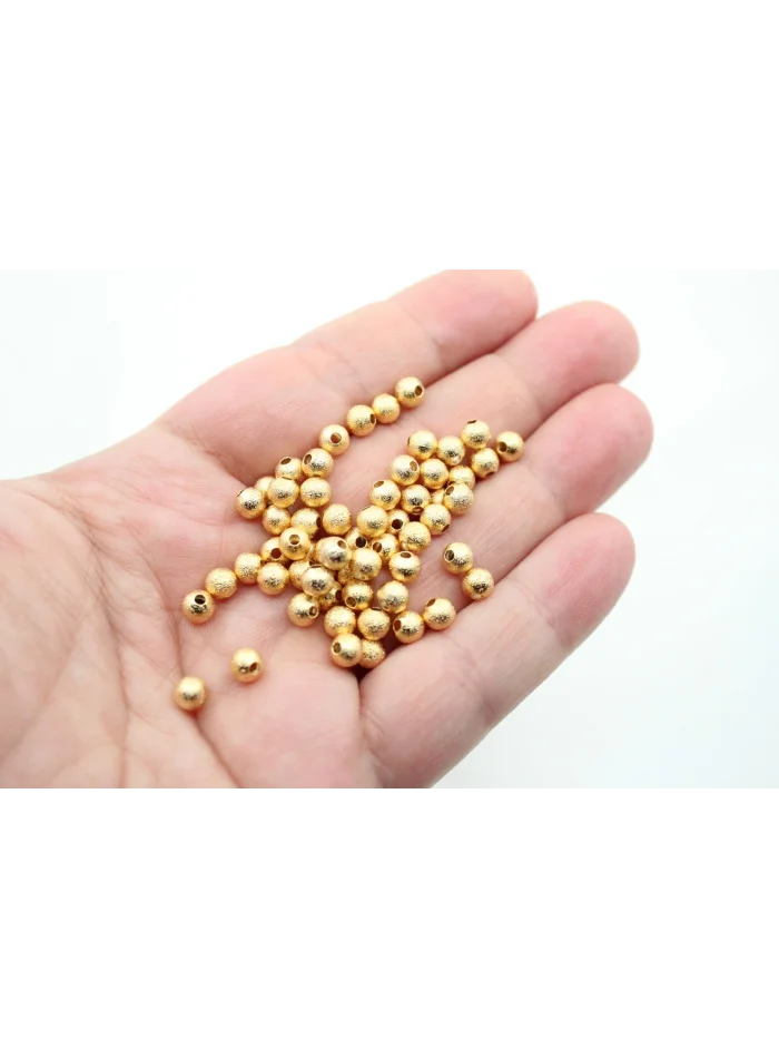 Altın Kaplama 5mm Pütürlü Top