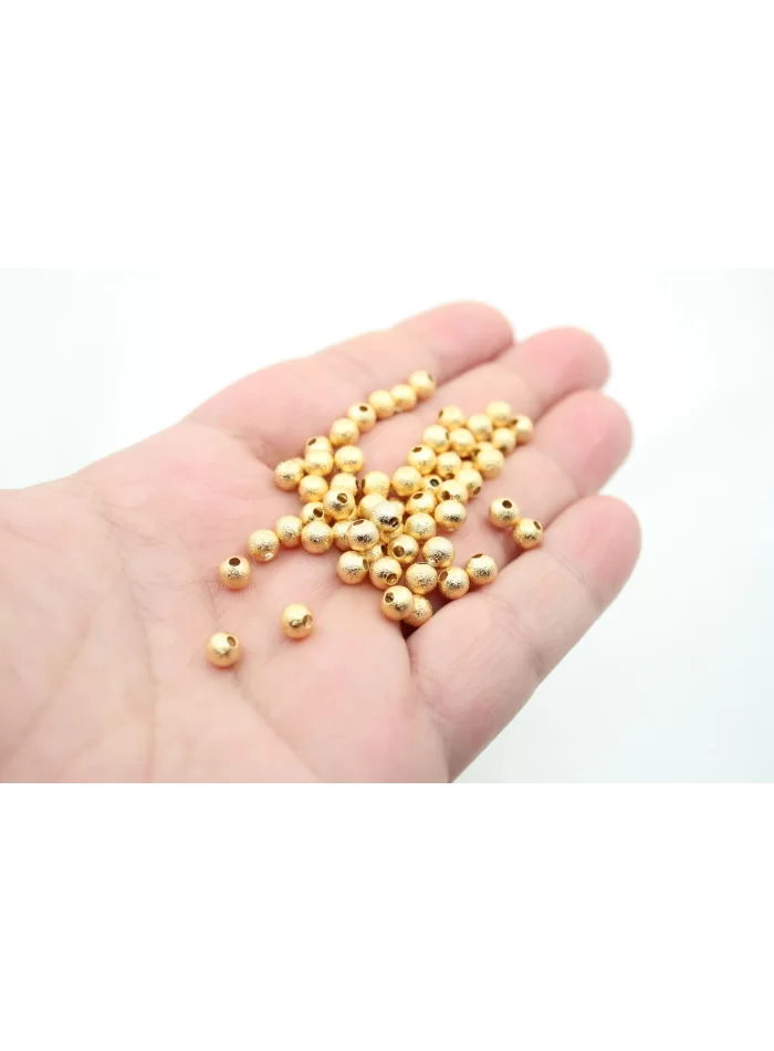 Altın Kaplama 5mm Pütürlü Top