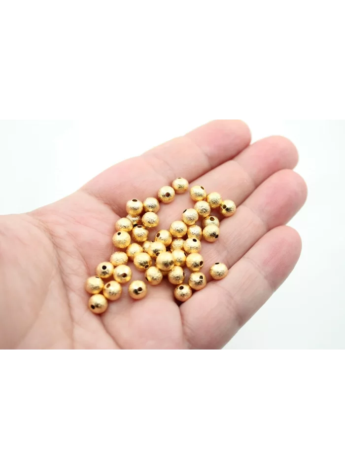 Altın Kaplama 6mm Pütürlü Top