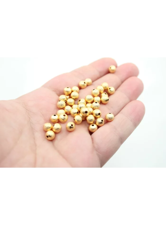 Altın Kaplama 6mm Pütürlü Top