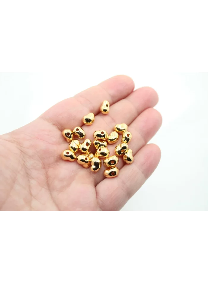 Altın Kaplama Döküm Yamuk İnci 10gr