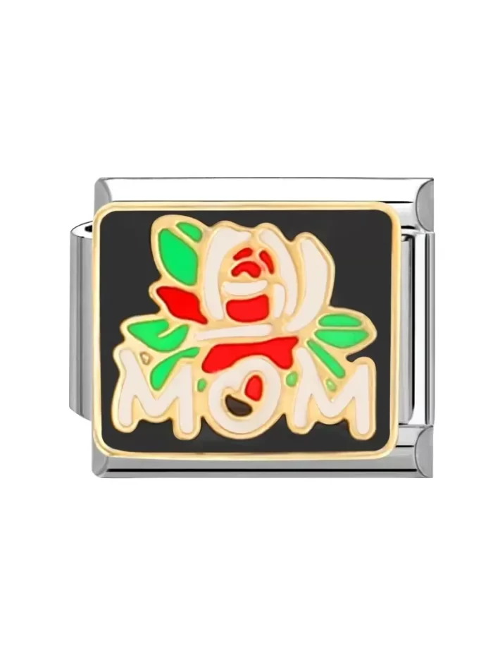 Annem Mom Desenli İtalyan Bileklik
