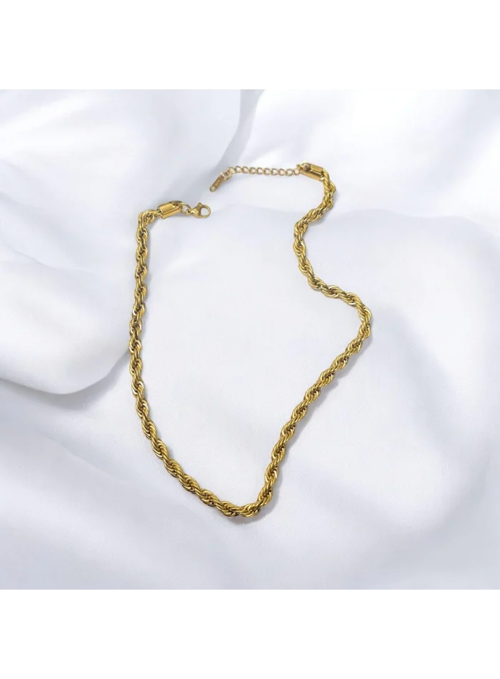 Burgu Zincir Kolye Gold Renk