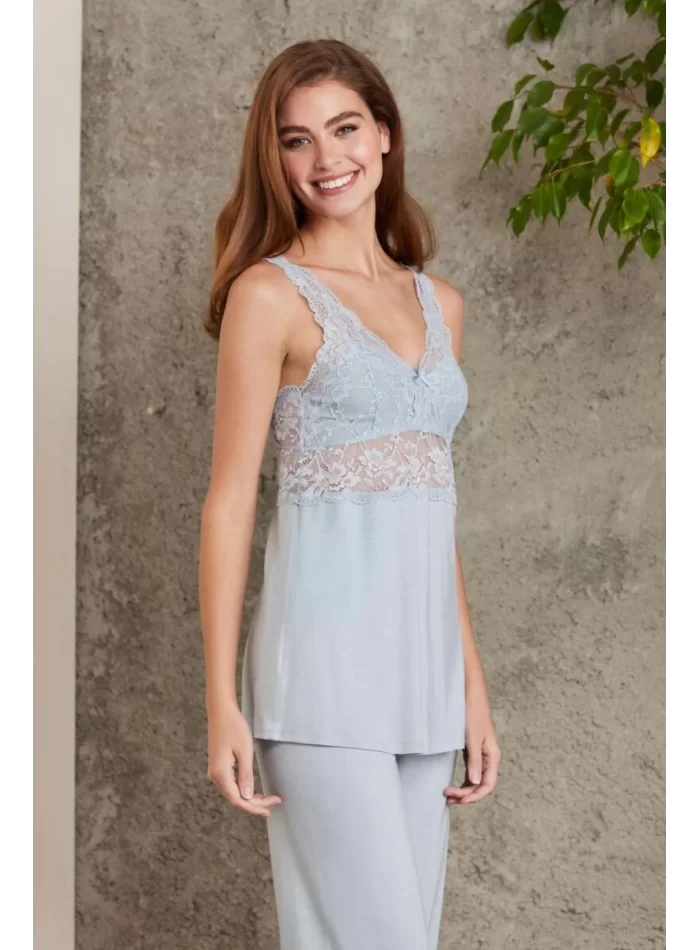 Kaliteli Şık Mist Renkli 3Lü Pijama Takımı