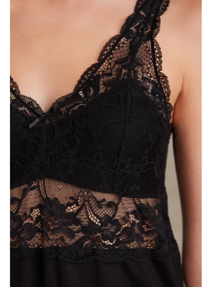 Kaliteli Şık Siyah 3Lü Pijama Takımı