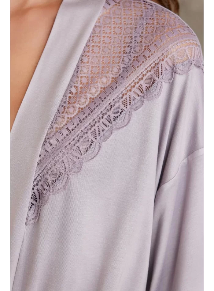 Kaliteli Şık Royal Dantelli Penye Pijama Takımı